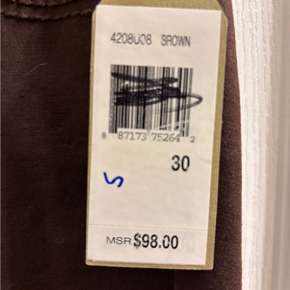 Max Studio Chocolate Brown Jeans - Picture 3 of 5